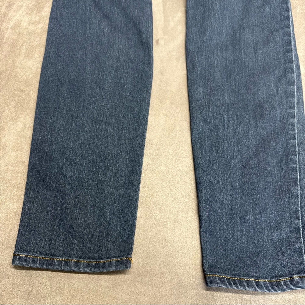 American Bazi Women's Skinny Jeans high rise size 11 distressed Dark Blue denim - Picture 11 of 16